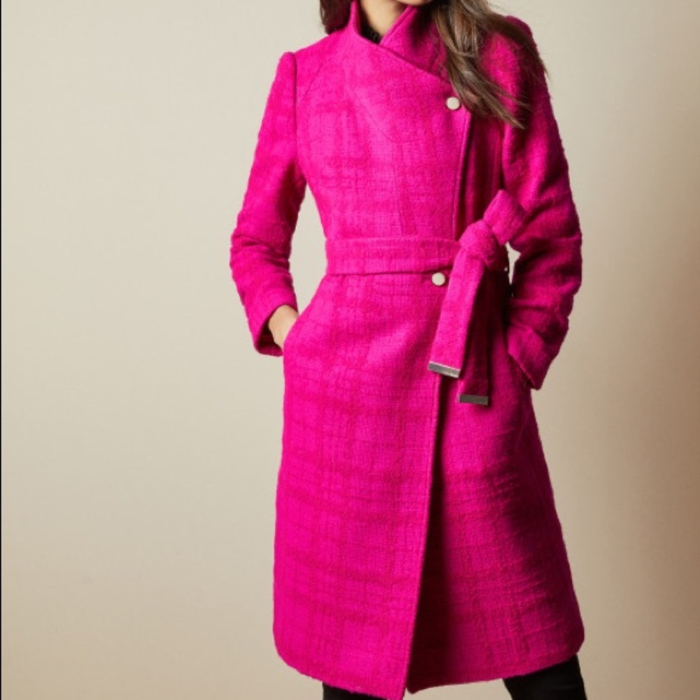 ISO Ted Baker London Ennala shawl collar wool coat